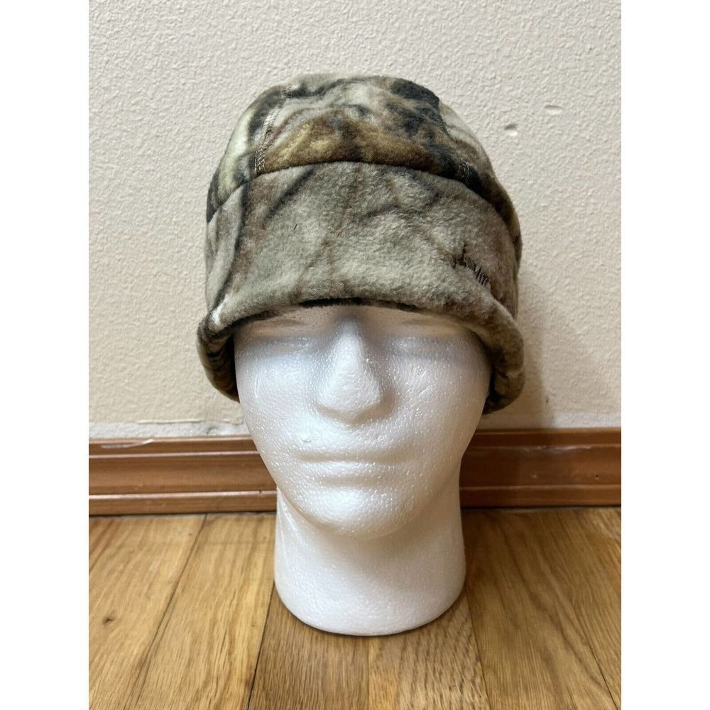 Hot Shot Camouflage Camo 100% Beanie Orange Lining ONE SIZE